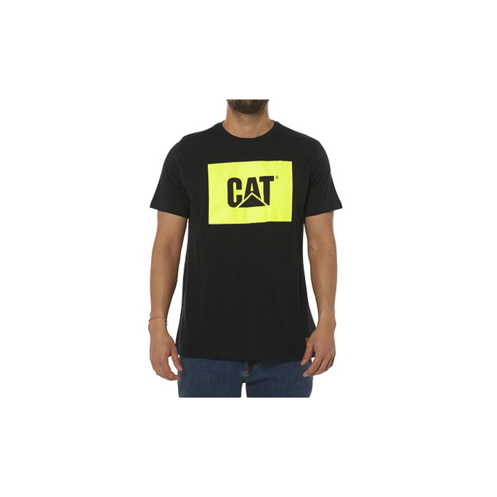 Caterpillar Arbets Hi Vis T-Shirts Herr Svarta | SE-98027