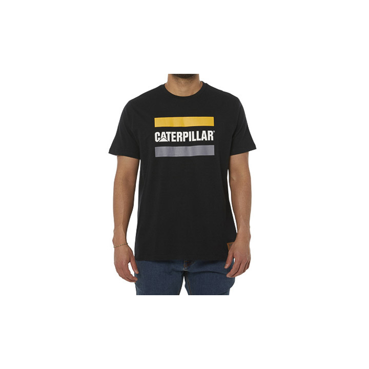 Caterpillar Arbets Logo T-Shirts Herr Svarta | SE-81657