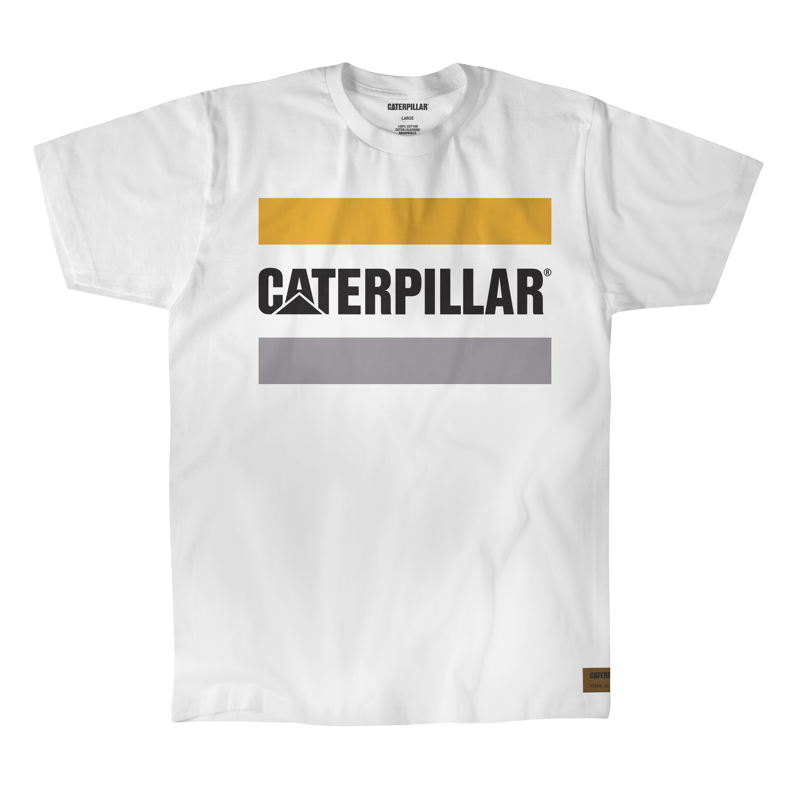 Caterpillar Arbets Logo T-Shirts Herr Vita | SE-56238