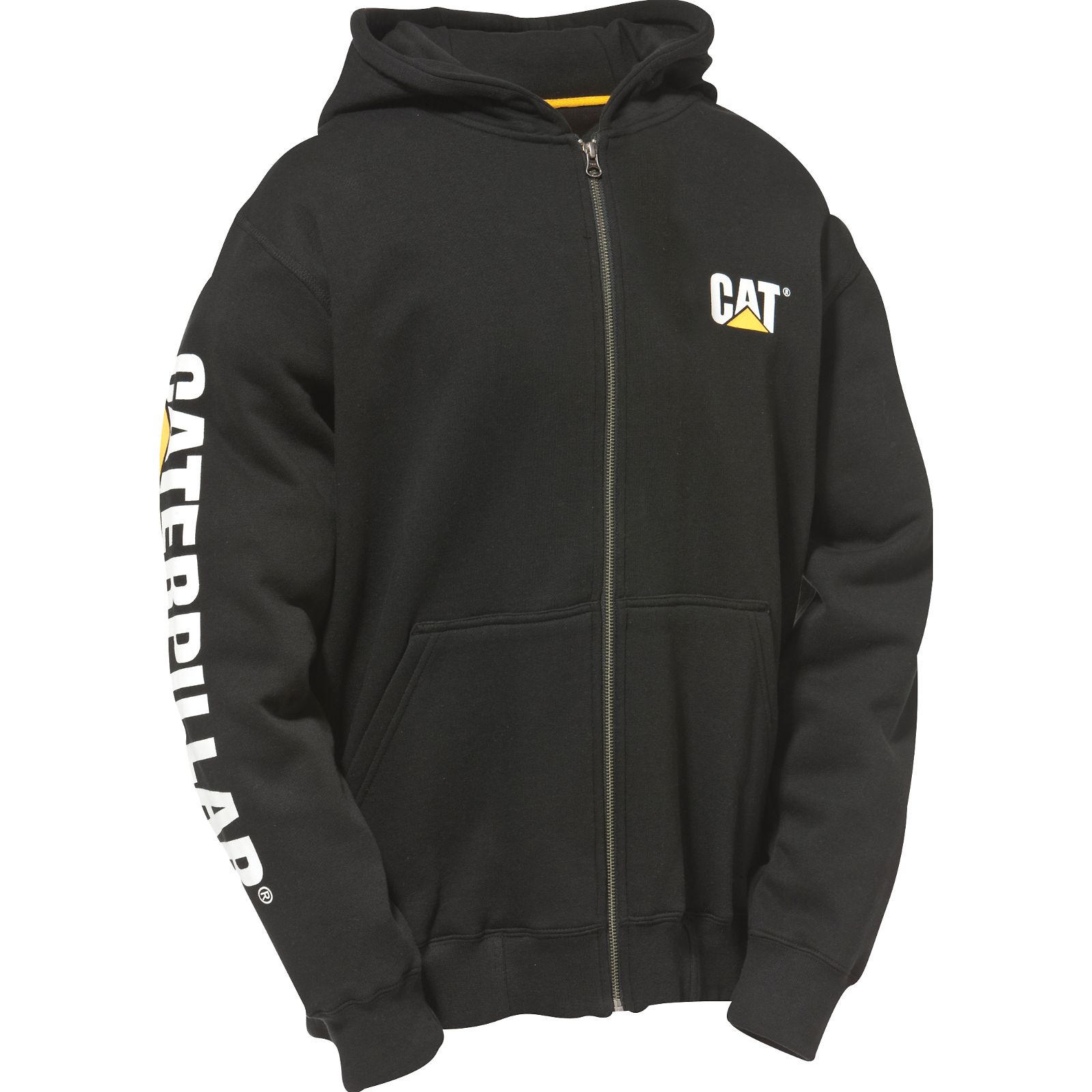 Caterpillar Full Zip Hooded Tröja Herr Svarta | SE-59862