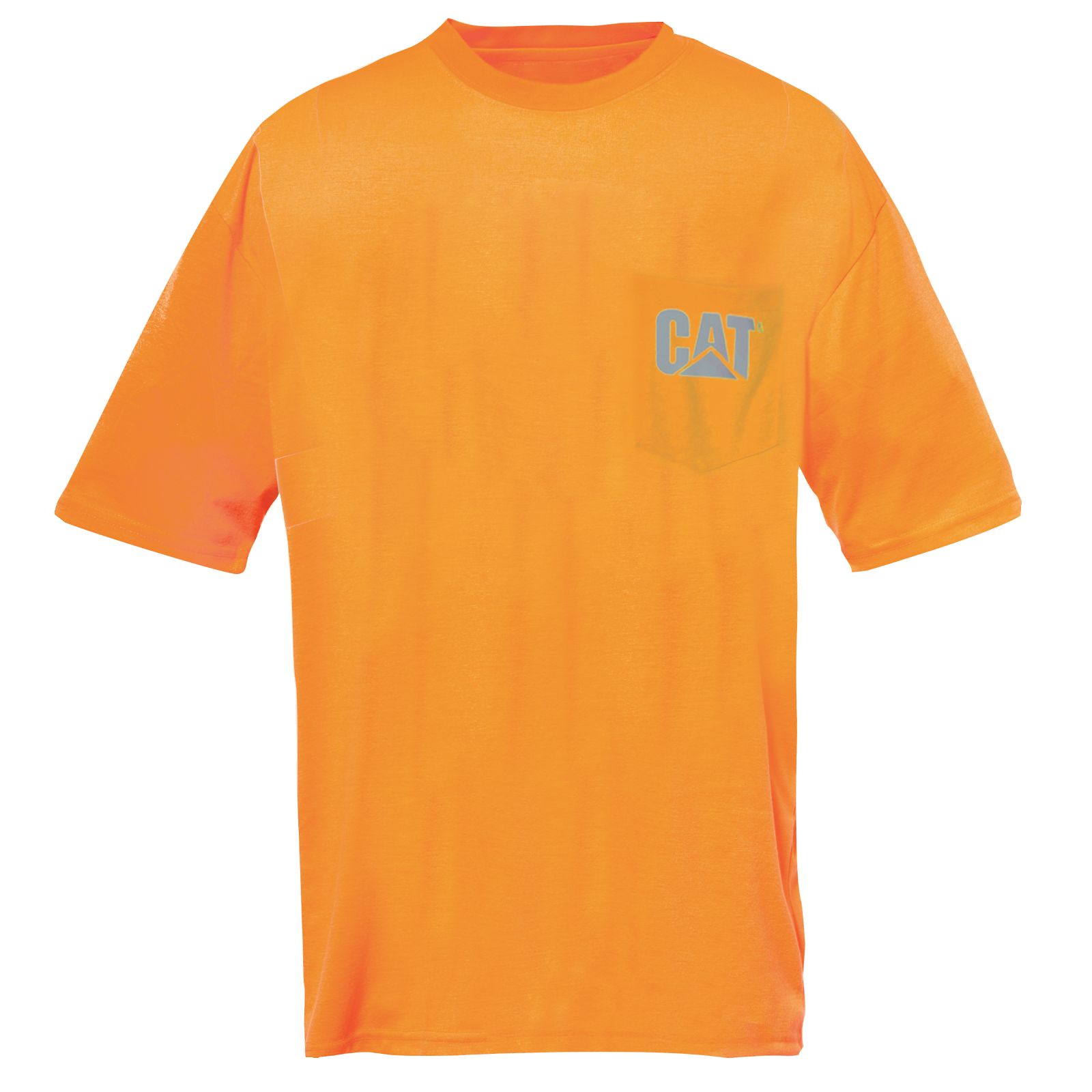 Caterpillar Hi-vis Trademark Pocket T-Shirts Herr Orange | SE-93671