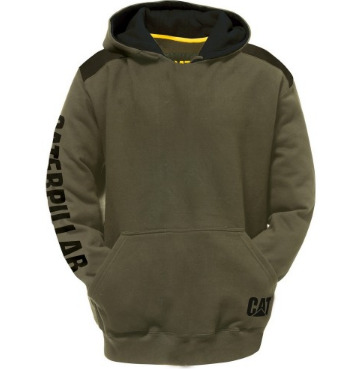 Caterpillar Logo Panel Hooded Sweat Huvtröja Herr Mörk | SE-14620