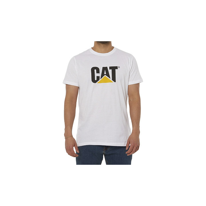 Caterpillar Original Logo T-Shirts Herr Vita | SE-94521