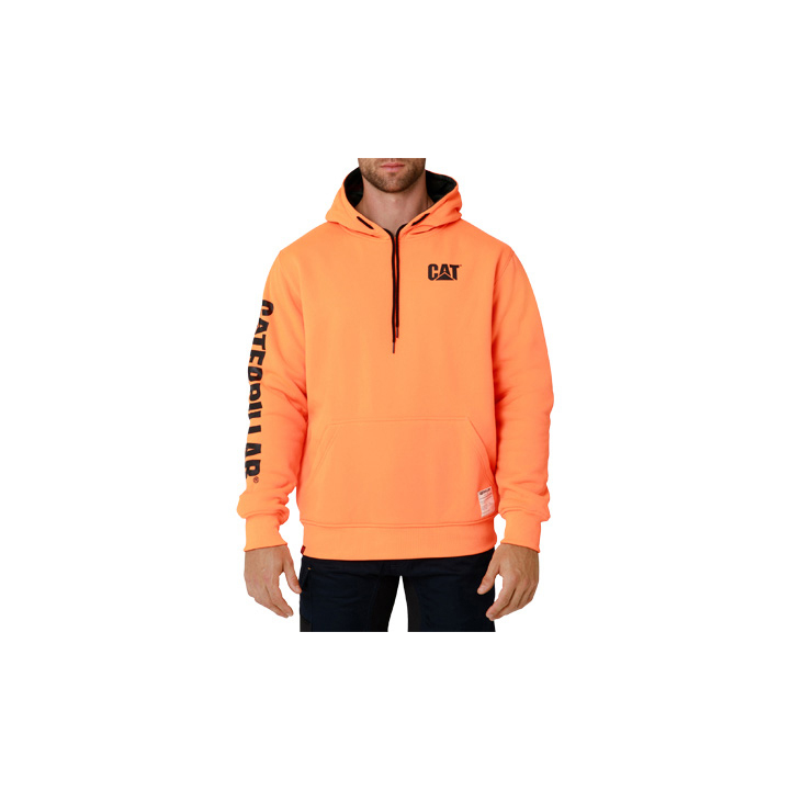 Caterpillar Reversible Banner Huvtröja Herr Black/Orange | SE-41970