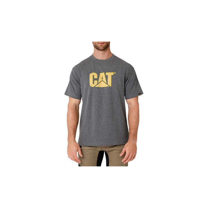 Caterpillar Tm Logo T-Shirts Herr Mörkgrå | SE-14237