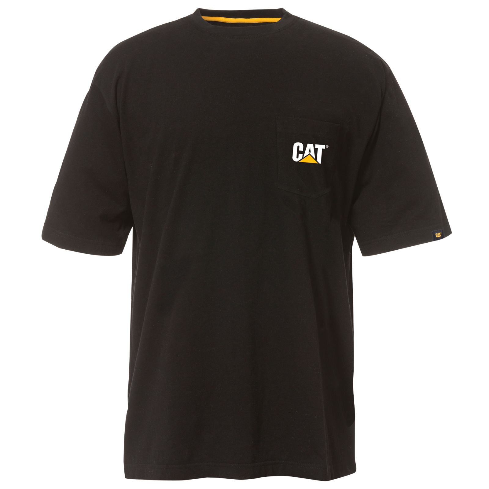 Caterpillar Trademark Pocket T-Shirts Herr Svarta | SE-70534