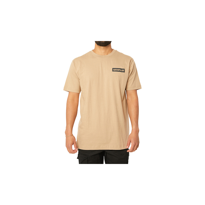 Caterpillar Triton Block S/S T-Shirts Herr Bruna | SE-25670