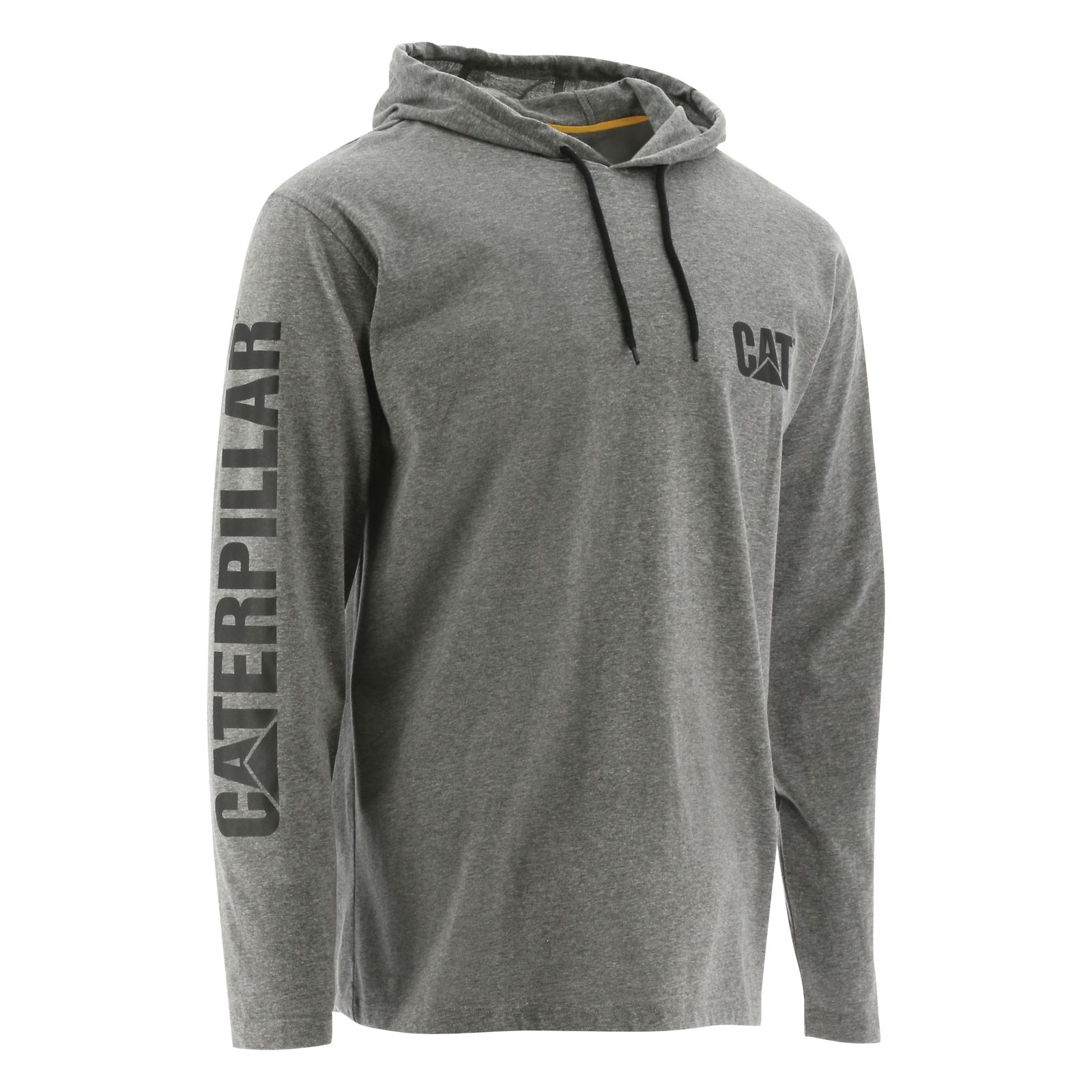 Caterpillar Upf Hooded Banner Long Sleeve T-Shirts Herr Grå | SE-28360